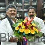 ನೂತನ ಮುಖ್ಯಮಂತ್ರಿ ಡಿ.ಕೆ. ಶಿವಕುಮಾರ್ ಅವರನ್ನು ಭೇಟಿ ಮಾಡಿದ ಜೆ.ಡಿ. ನಾಯ್ಕ